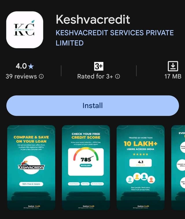 KeshvaCredit App Preview